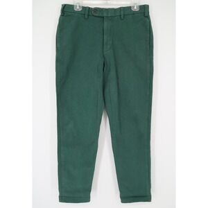Sid‎ Mashburn Pants Mens 30 Green Chino 100% Cotton Casual Flat Front 30x29